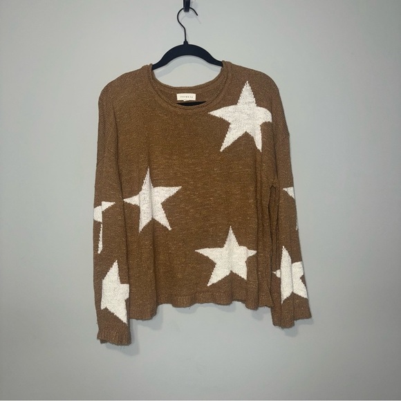 Promesa Brown Star Pattern Sweater and Pants Set - Picture 3 of 4